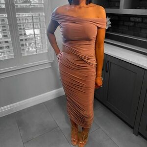 Mauve Drape Dress